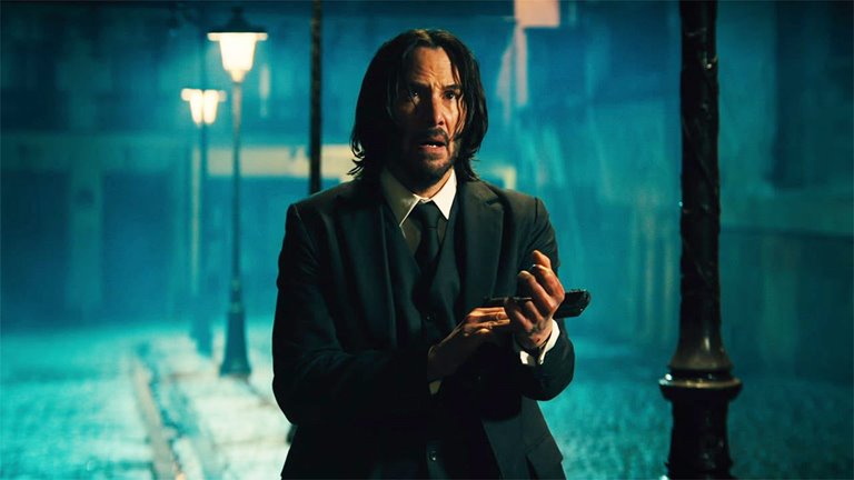 مذاکره کیانو ریوز با بیل اسکاشگورد در ویدیو فیلم John Wick: Chapter 4